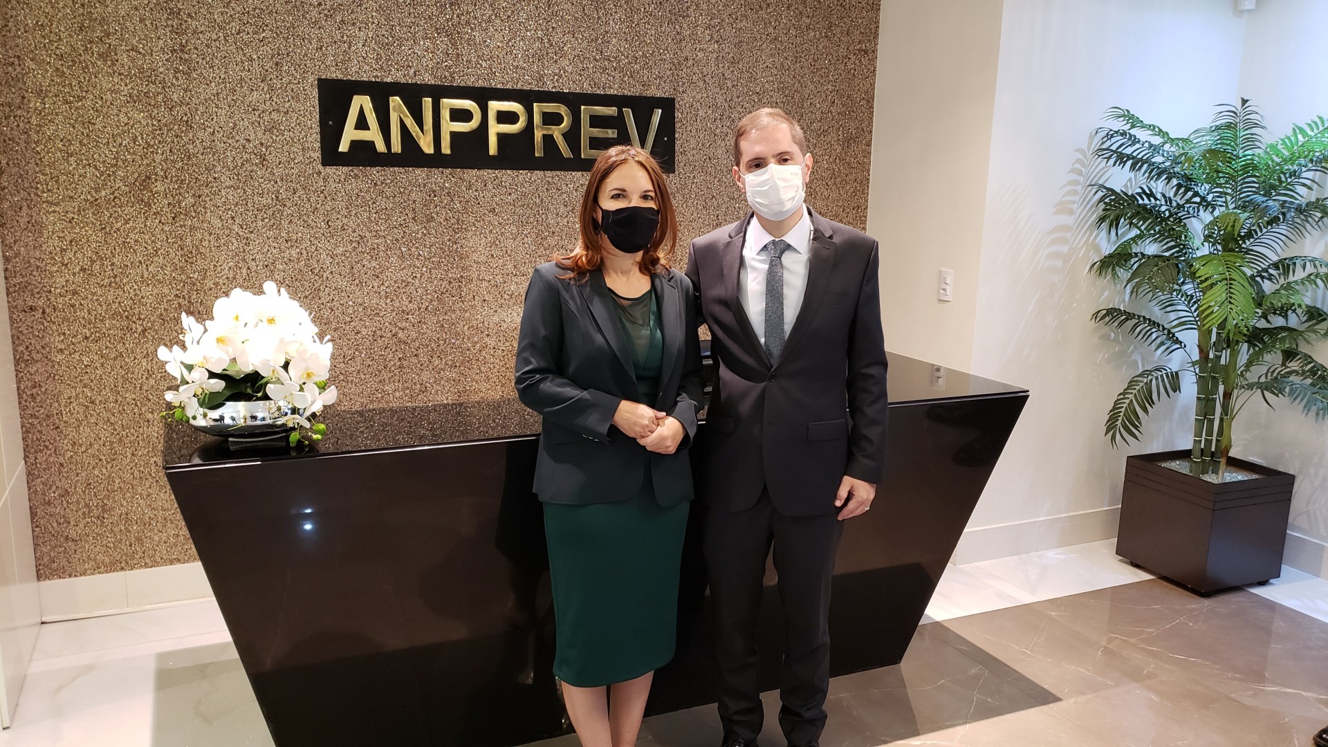 Fotos da visita do Ministro da AGU à ANPPREV em 8/2/22